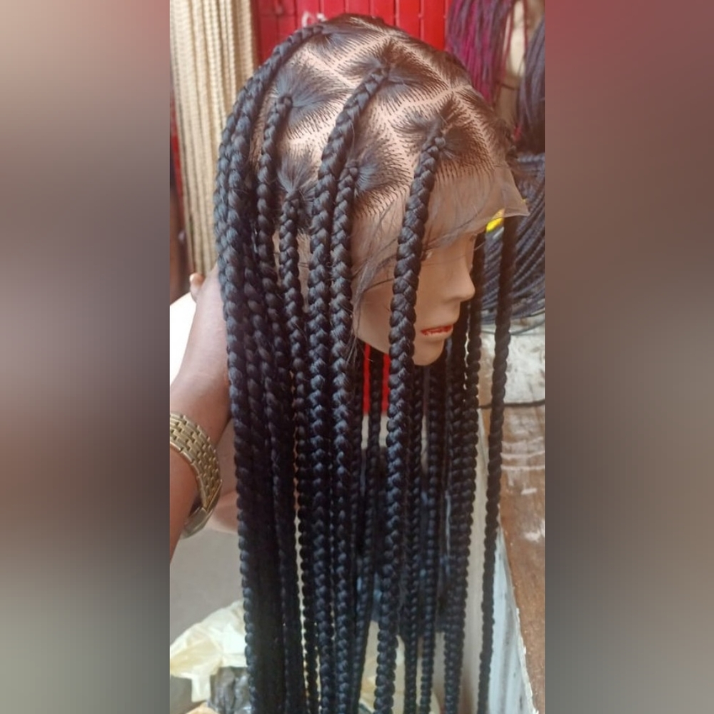360 big Black box braids